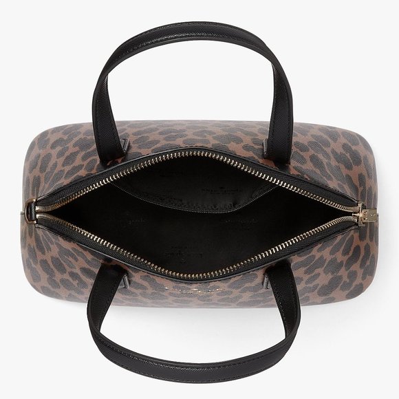 New Kate Spade Schuyler Medium Dome Satchel Spotted Leopard Animal Print - Picture 4 of 5